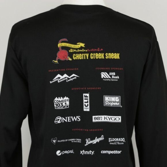 Cherry Creek Sneak 2015 Adult Unisex Small Black Graphic Long Sleeve Tech Tee - Picture 4 of 7